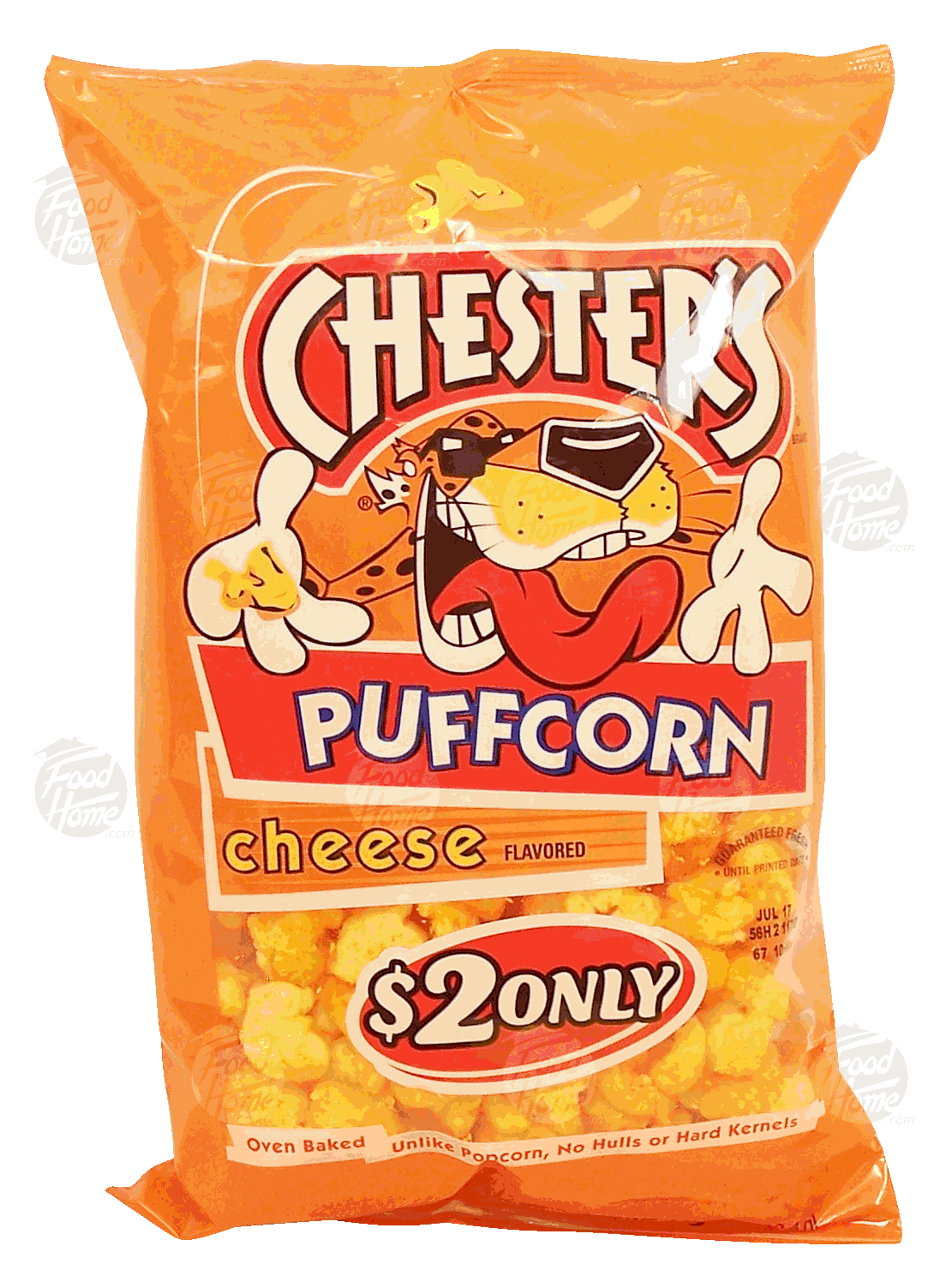 Chester's  cheese flavored puffcorn, oven baked Full-Size Picture